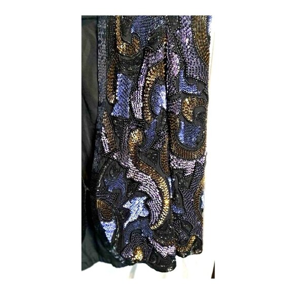 Vintage Womens Niteline Heavily Sequins Hundreds Jacket Size Large - Picture 5 of 7